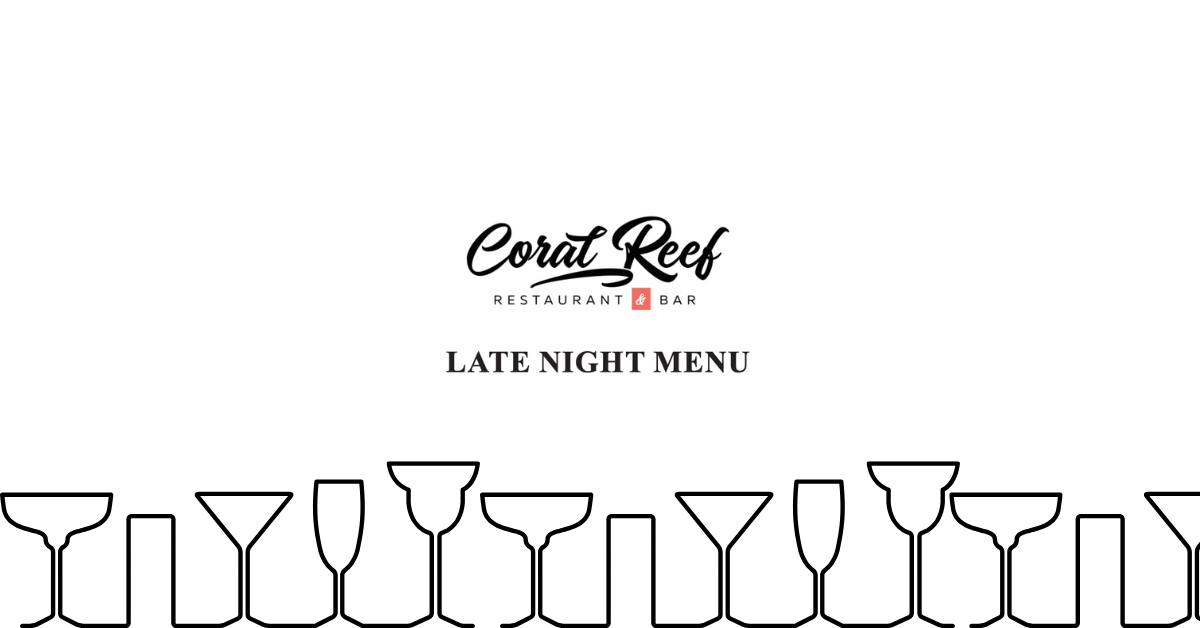 Late Night at Coral Reef OCMD Restaurants